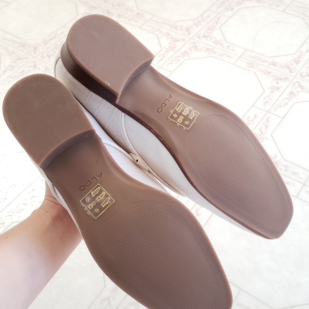 NWT Aldo Oxford shoes Womens 8.5 Crocodile Skin Flex Comfort Technology - Picture 11 of 16